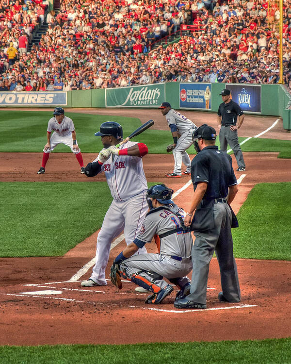 David Ortiz Art Print featuring the photograph David Ortiz - Boston Red Sox by Joann Vitali