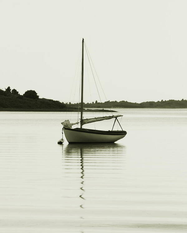 Classic Art Print featuring the photograph Sloop at Rest by Roupen Baker