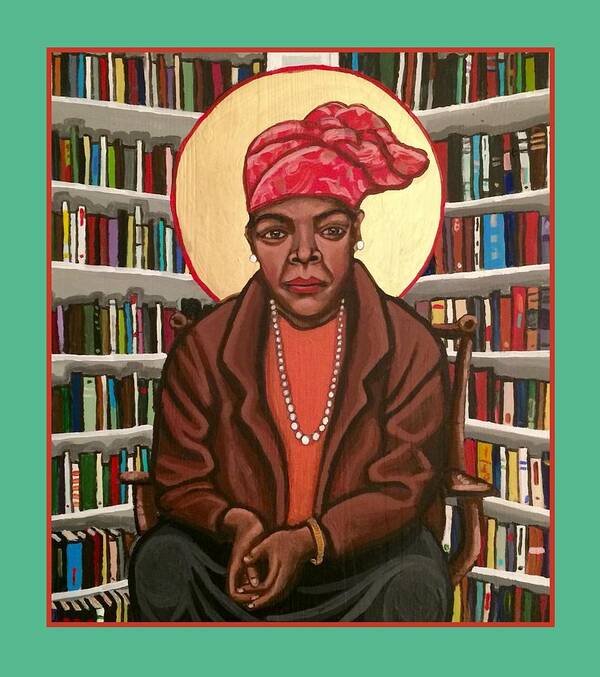  Art Print featuring the painting Maya Angelou by Kelly Latimore