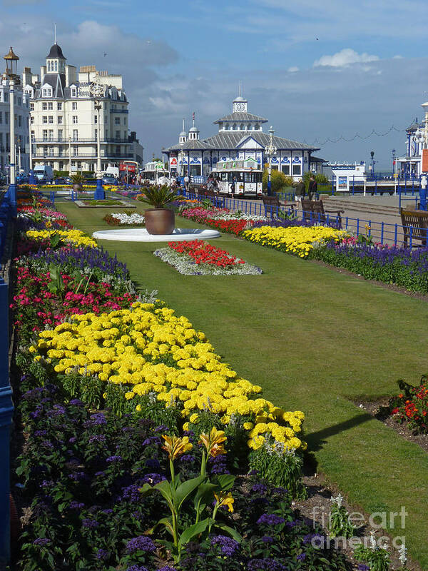 Eastbourne Art Print featuring the photograph Eastbourne Promenade Gardens - England by Phil Banks