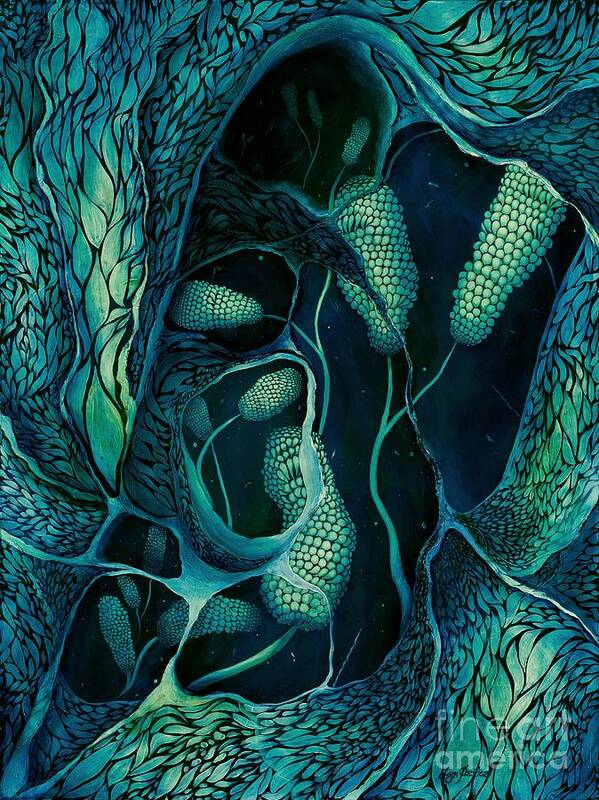 Water Art Print featuring the painting Underwater Revelation by Lyn Pacificar