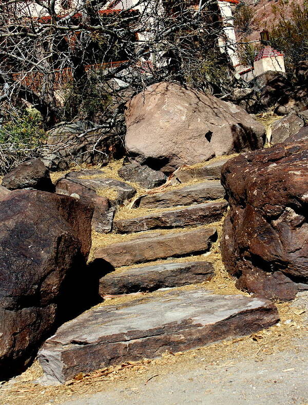 Stairs Art Print featuring the photograph Rock Stairway by Jo Sheehan