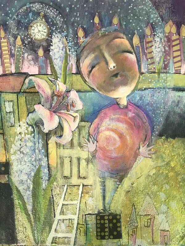 Celebrate Art Print featuring the mixed media Celebrate Life by Eleatta Diver