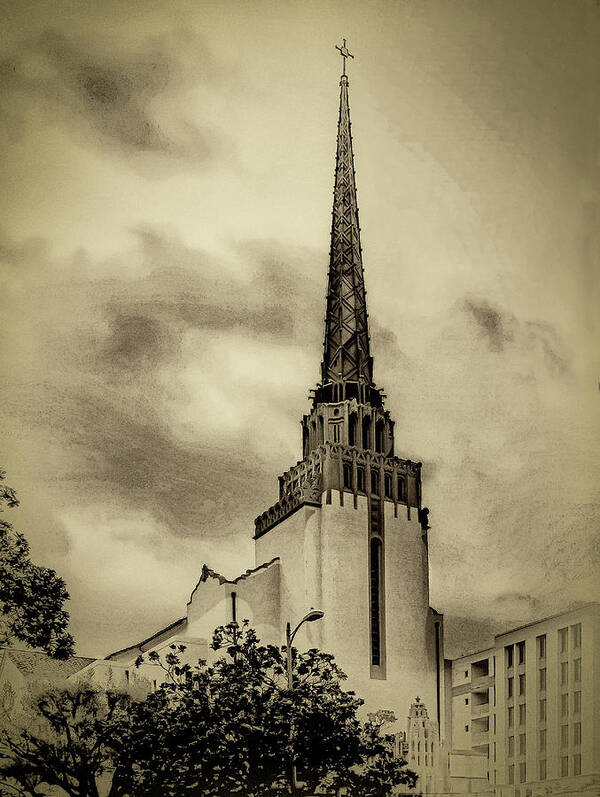 Art Print featuring the photograph Steeple 2 by Joseph Hollingsworth