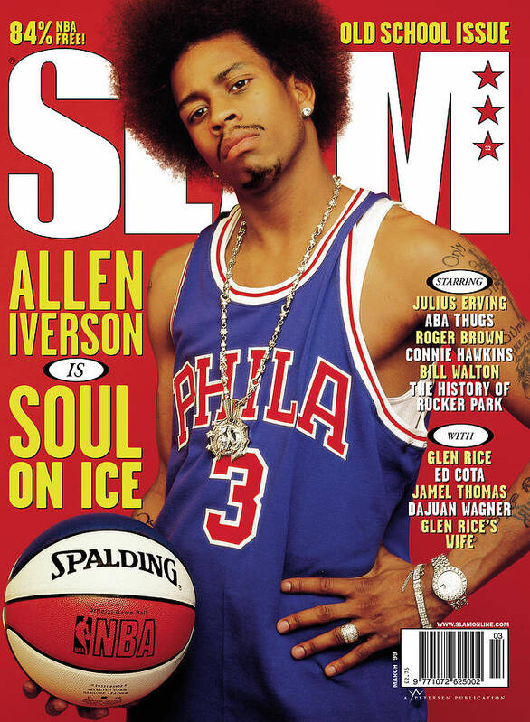 #faatoppicks Art Print featuring the photograph Allen Iverson is Soul On Ice SLAM Cover by Clay Patrick McBride