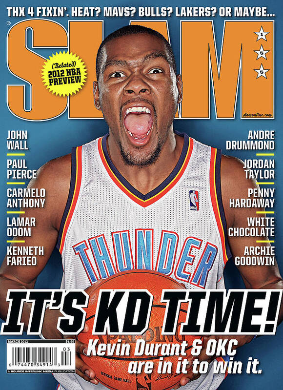 Kevin Durant Art Print featuring the photograph It's KD Time! SLAM Cover by Getty Images