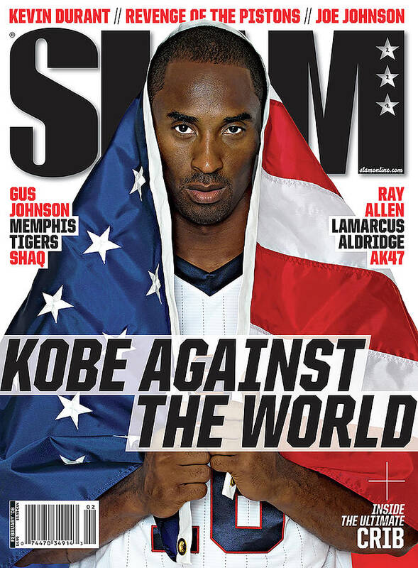 Kobe Bryant Art Print featuring the photograph Kobe Against the World SLAM Cover by Atiba Jefferson