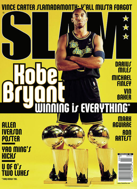 Kobe Bryant Art Print featuring the photograph Kobe Bryant: Winning Is Everything SLAM Cover by Atiba Jefferson