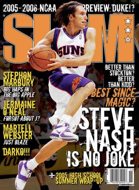 Steve Nash Art Print featuring the photograph Steve Nash is No Joke SLAM Cover by Getty Images