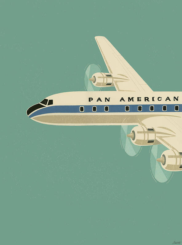Panam Art Print featuring the digital art Front of PanAm by Mary Lynn Blasutta