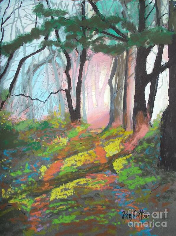 Pastels Art Print featuring the pastel Old Stagecoach Road by Rae Smith
