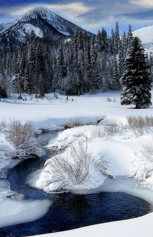 Wasatch Mountains Art Print featuring the photograph Wasatch Mountains in Winter #7 by Douglas Pulsipher