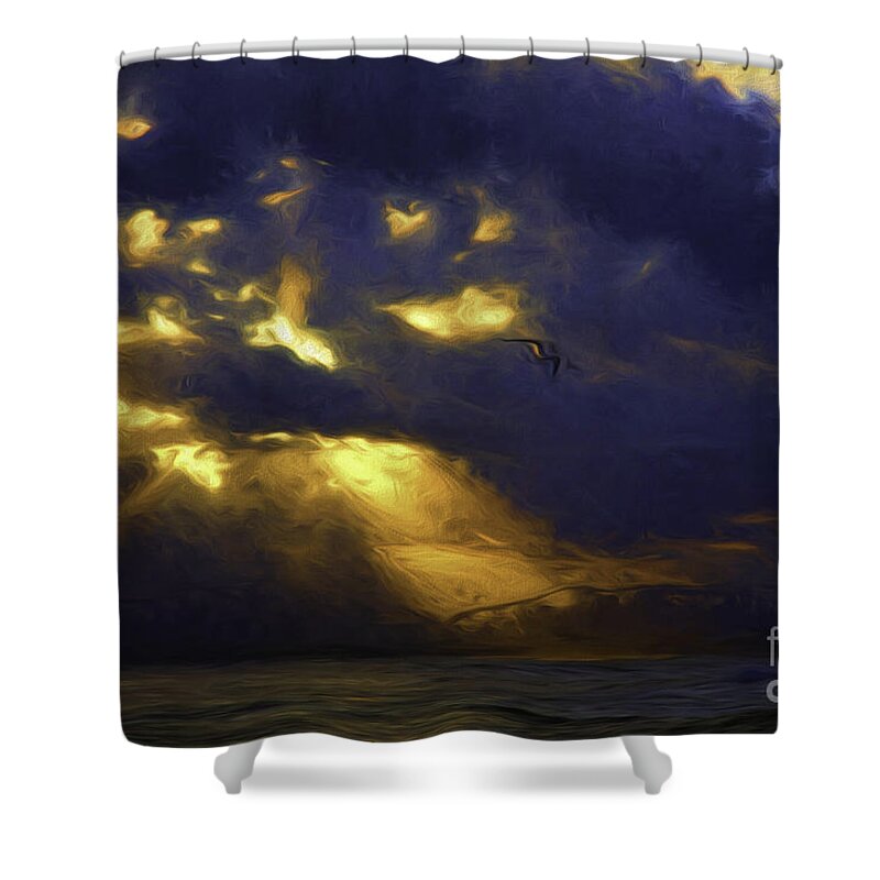 Australia Shower Curtain featuring the photograph Byron Bay sunset by Sheila Smart Fine Art Photography