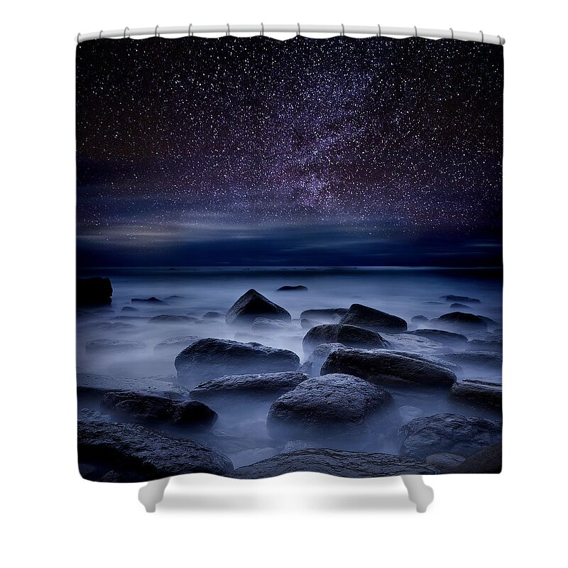 Night Shower Curtain featuring the photograph Where dreams begin by Jorge Maia