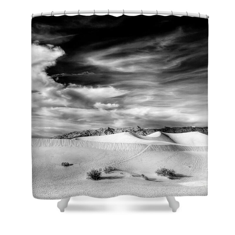 Death Shower Curtain featuring the photograph 0293 Death Valley Sand Dunes by Steve Sturgill