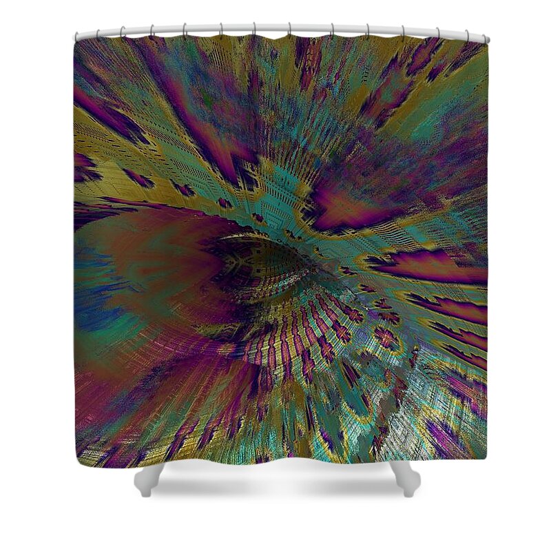 Abstract Shower Curtain featuring the painting 0547 by I J T Son Of Jesus
