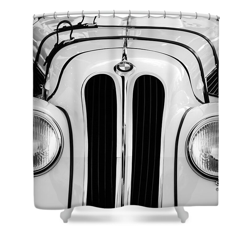 1937 Bmw 328 Roadster Shower Curtain featuring the photograph 1937 Bmw 328 Roadster by Jill Reger