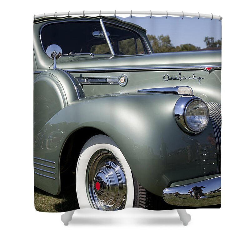 1941 Shower Curtain featuring the photograph 1941 Packard 160 Super Eight by Jack R Perry