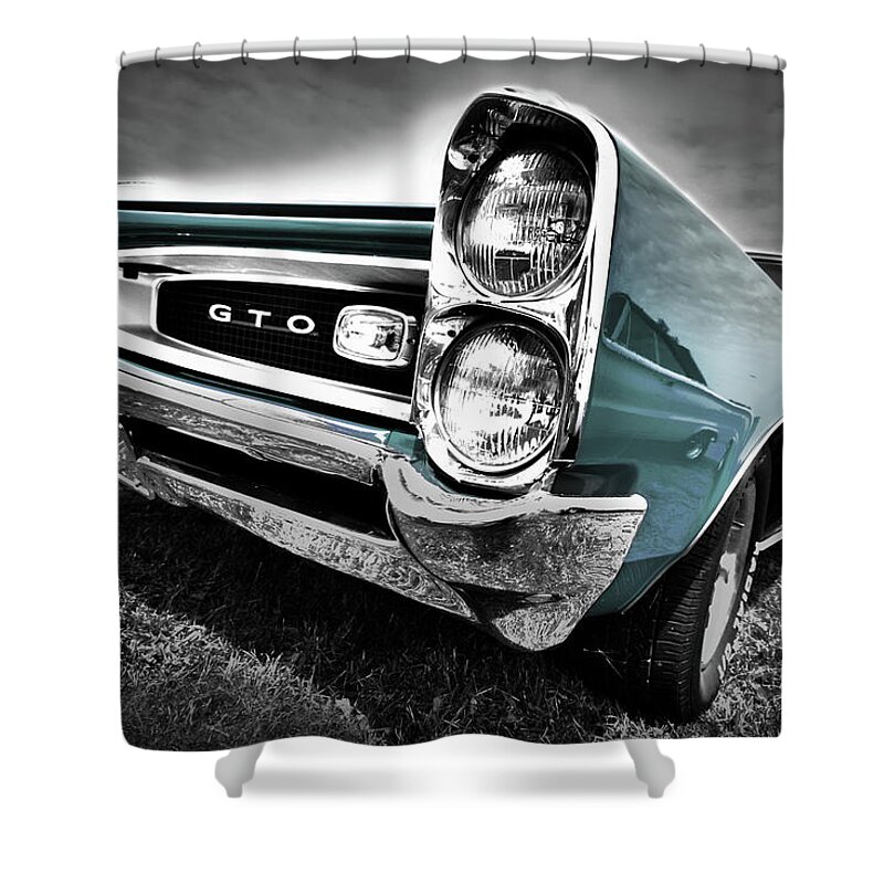 1966 Shower Curtain featuring the photograph 1966 Pontiac GTO #6 by Gordon Dean II