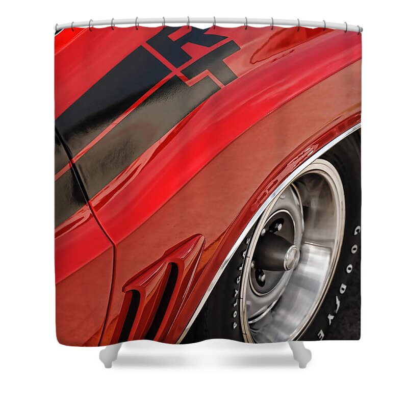 1970 Shower Curtain featuring the photograph 1970 Dodge Challenger R/T by Gordon Dean II