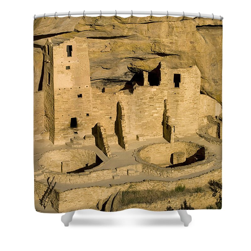 Feb0514 Shower Curtain featuring the photograph Anasazi Ruins Mesa Verde Np Colorado #1 by Tom Vezo