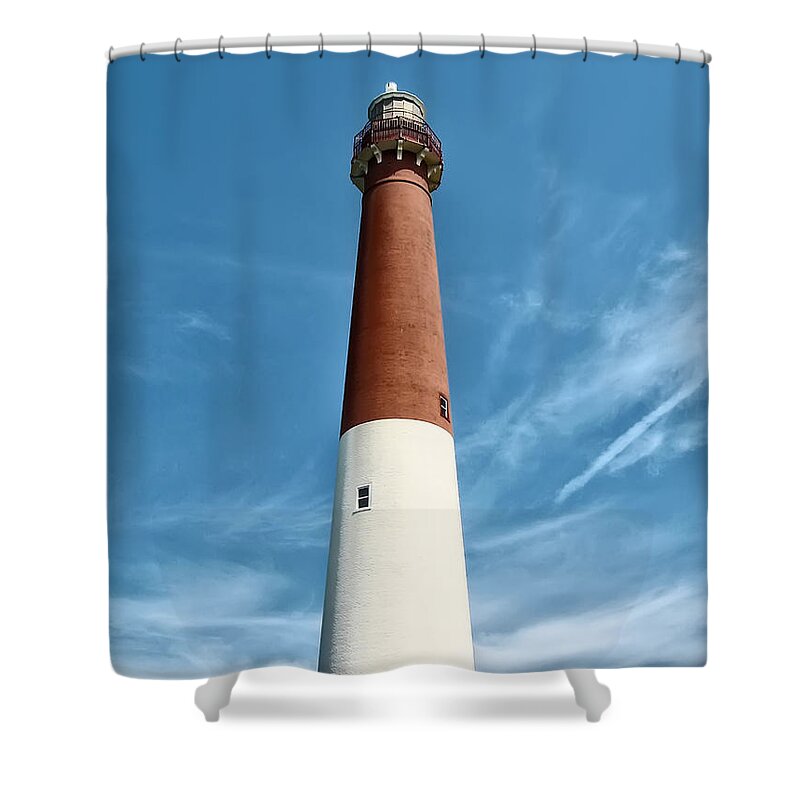 Barnegat Shower Curtain featuring the photograph Barnegat Lighthouse #1 by Bill Cannon