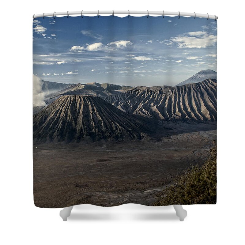 Miguel Shower Curtain featuring the photograph Bromo Mountain #1 by Miguel Winterpacht