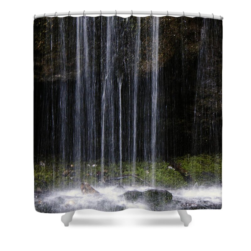 Cascade Falls Shower Curtain featuring the photograph Cascade Falls #1 by Edward Hawkins II
