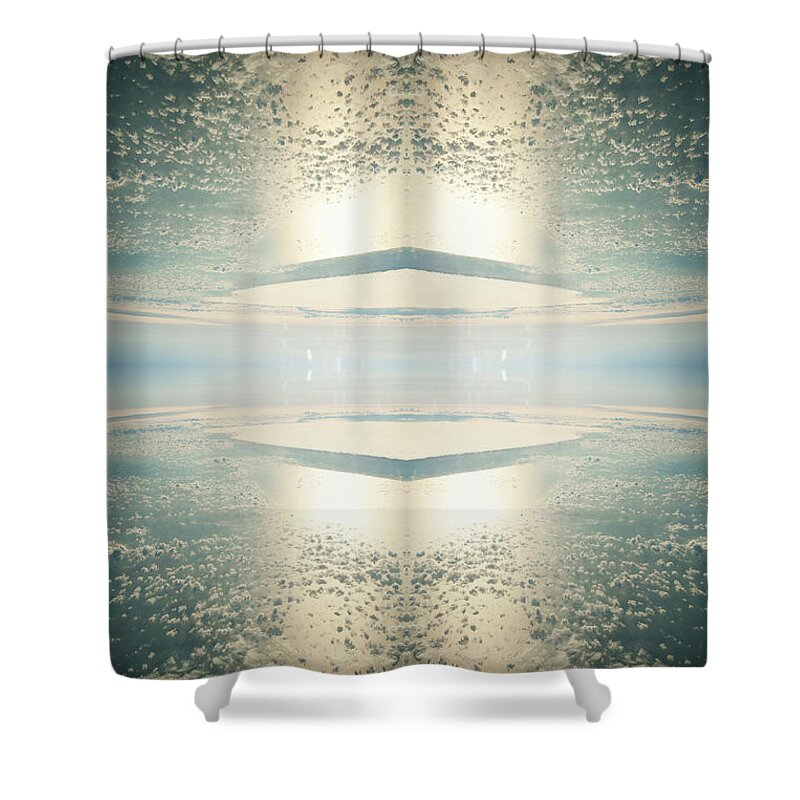 Berlin Shower Curtain featuring the photograph Cirrocumulus Clouds Over Ocean #1 by Silvia Otte