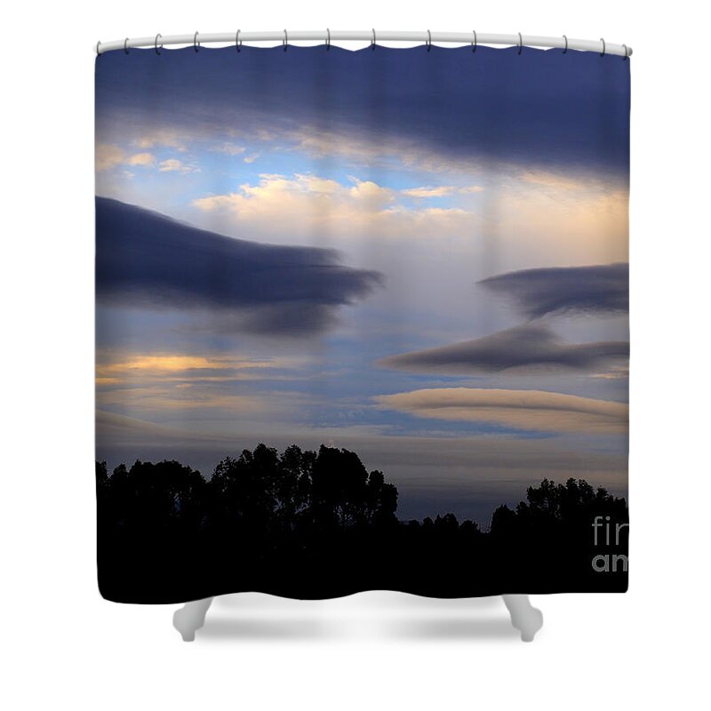 Storm Clouds Shower Curtain featuring the photograph Cloudy Day 2 #1 by Jacklyn Duryea Fraizer