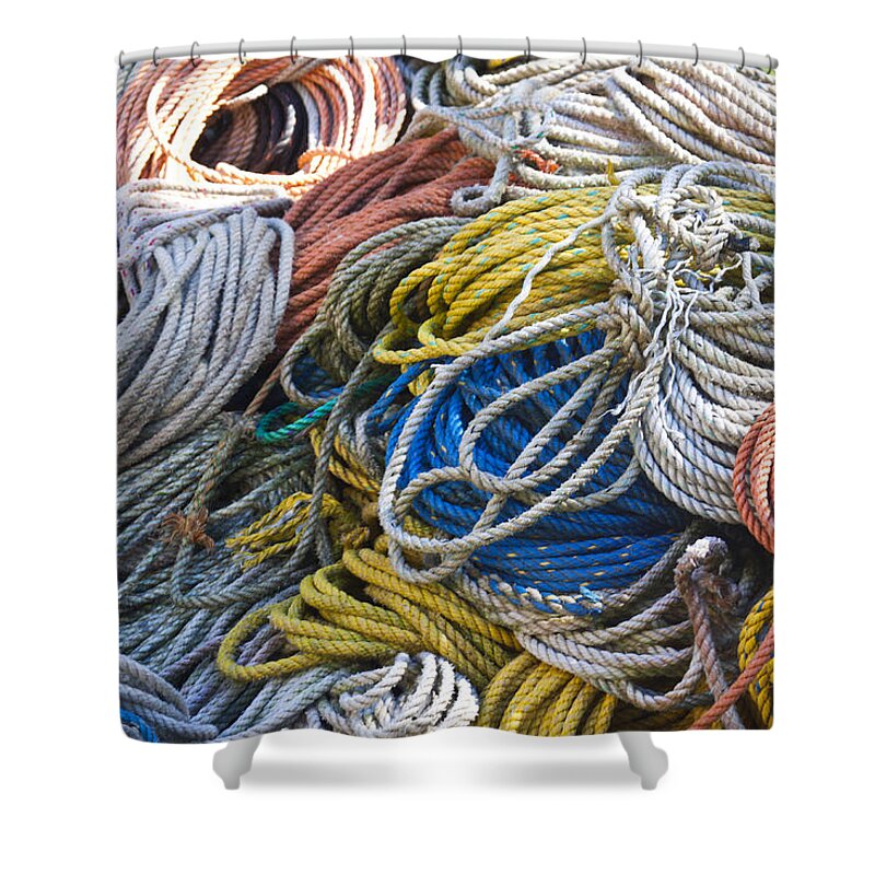 Lobster Shower Curtain featuring the photograph Colorful Lines #2 by Jean Macaluso