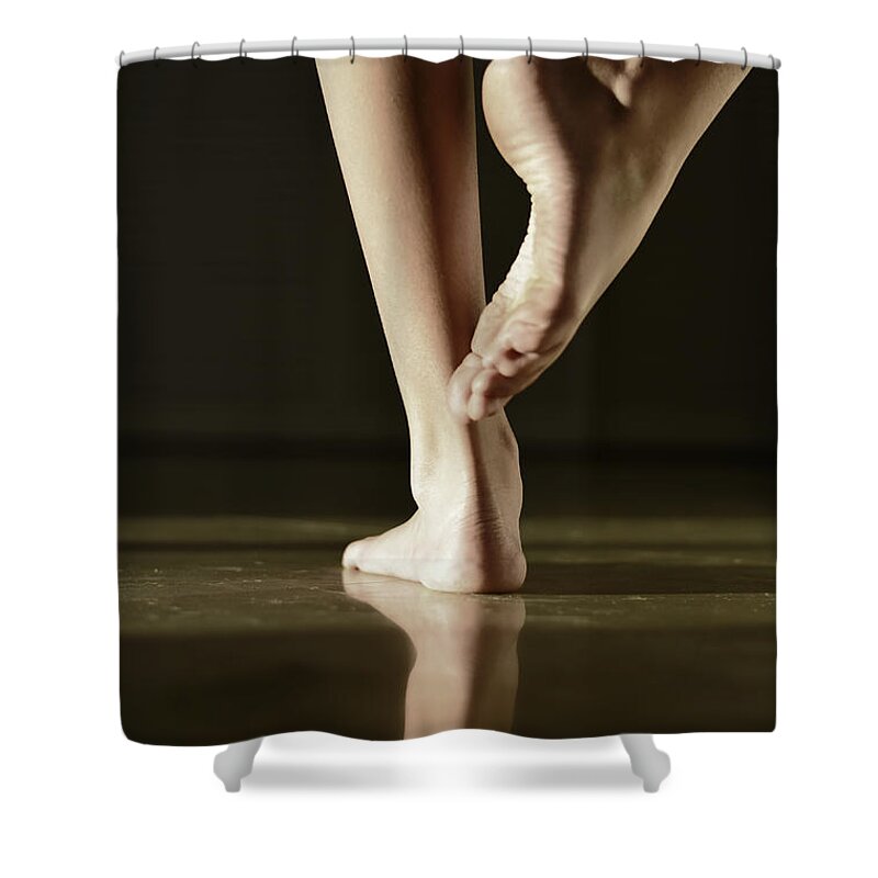 Dancer Art Shower Curtain featuring the photograph Dancer #1 by Laura Fasulo