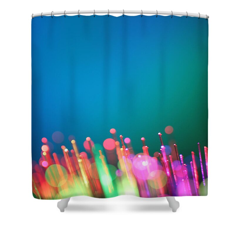 Abstract Shower Curtain featuring the photograph Day Tripper #1 by Dazzle Zazz