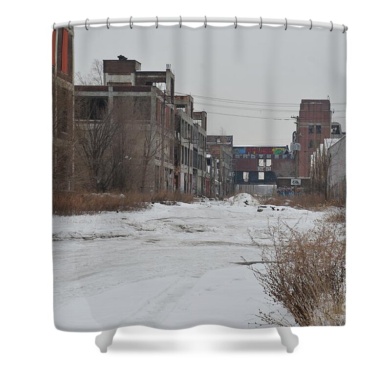 Detroit Shower Curtain featuring the photograph Detroit PACKARD PLANT #1 by Randy J Heath