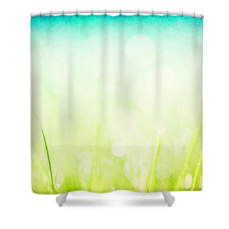 Grass Shower Curtain featuring the photograph Grass With Natural Bokeh #1 by Catlane