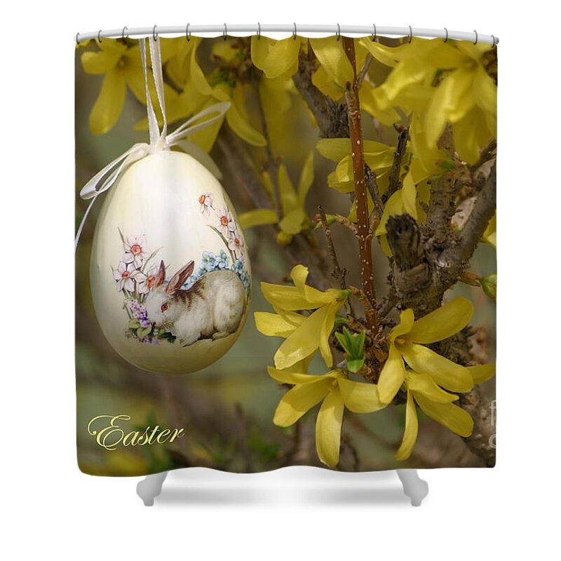 Happy Easter Shower Curtain featuring the photograph Happy Easter #1 by Living Color Photography Lorraine Lynch