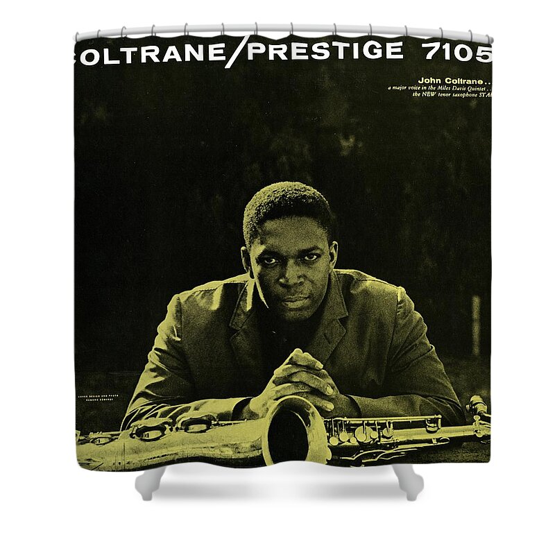 Jazz Shower Curtain featuring the digital art John Coltrane - Coltrane by Concord Music Group