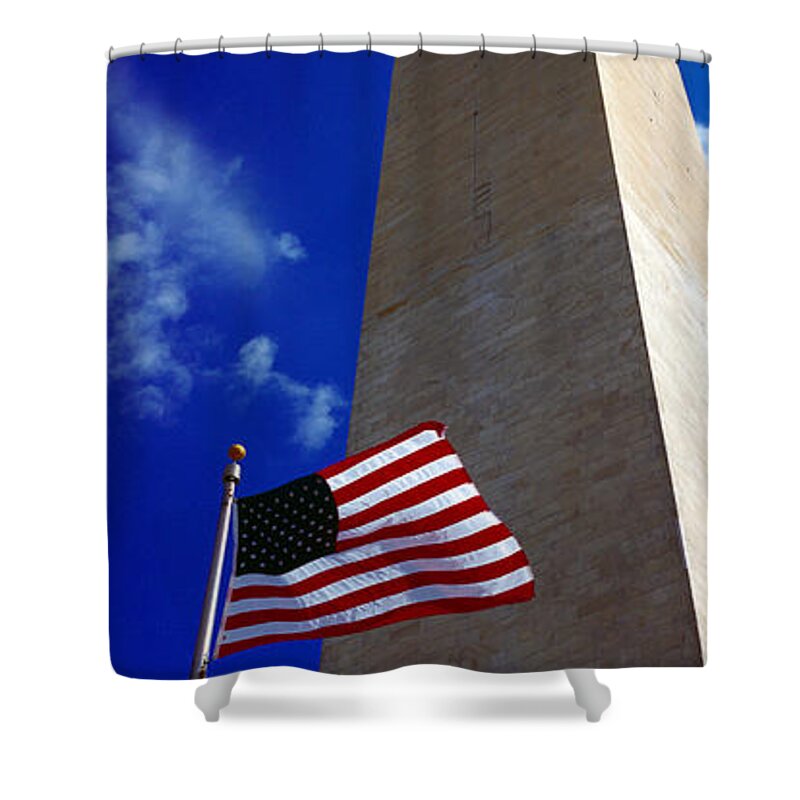 Photography Shower Curtain featuring the photograph Low Angle View Of An Obelisk #1 by Panoramic Images