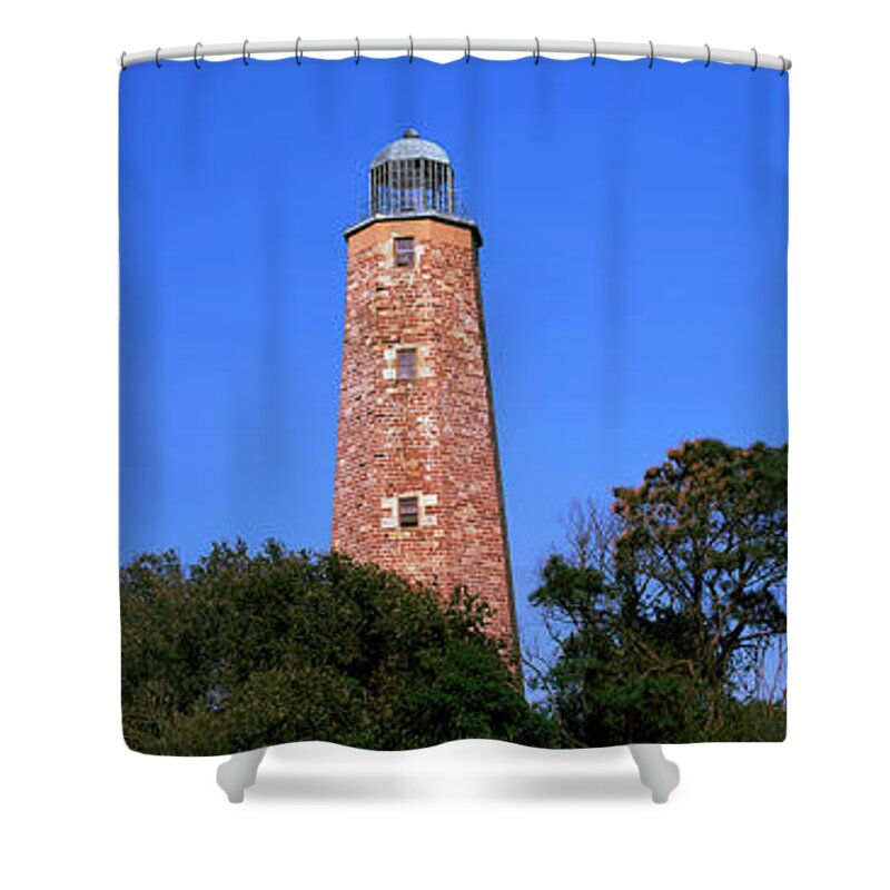 Photography Shower Curtain featuring the photograph Low Angle View Of Lighthouse, Cape #1 by Panoramic Images
