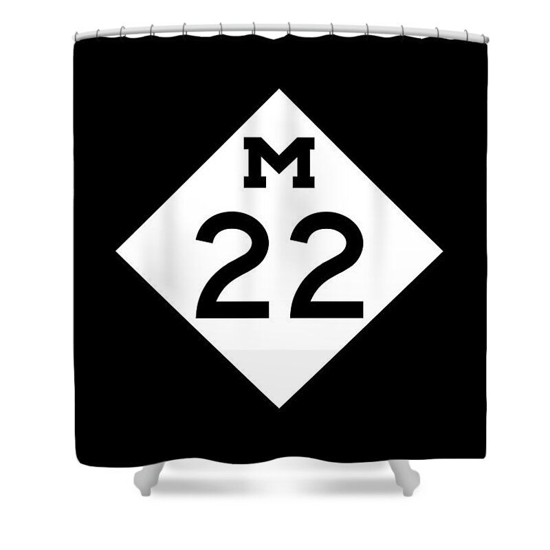 Michigan Shower Curtain featuring the photograph M 22 by Sebastian Musial