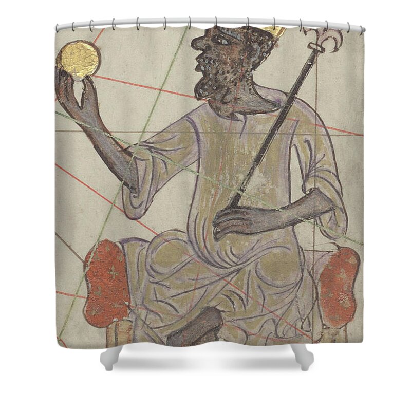 14th Century Shower Curtain featuring the photograph Mansa Musa, Emperor Of The Mali Empire #1 by Science Source