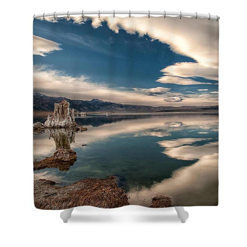 Lake Shower Curtain featuring the photograph Mono Lake #1 by Cat Connor