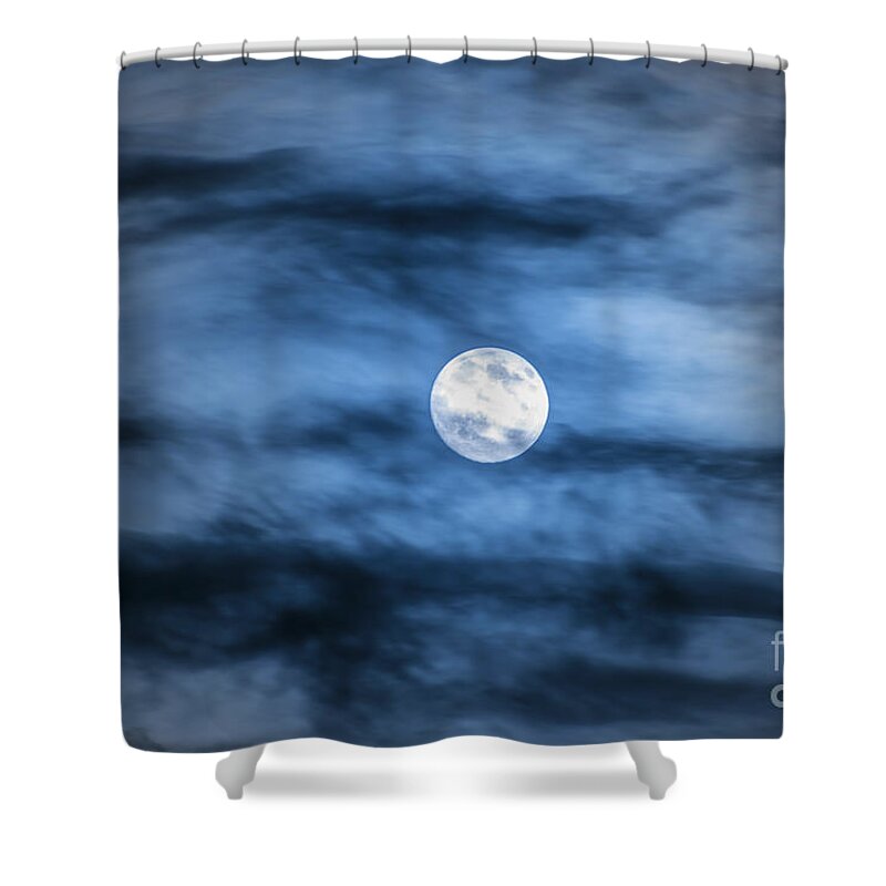 Moon Shower Curtain featuring the photograph Moon #1 by Mats Silvan
