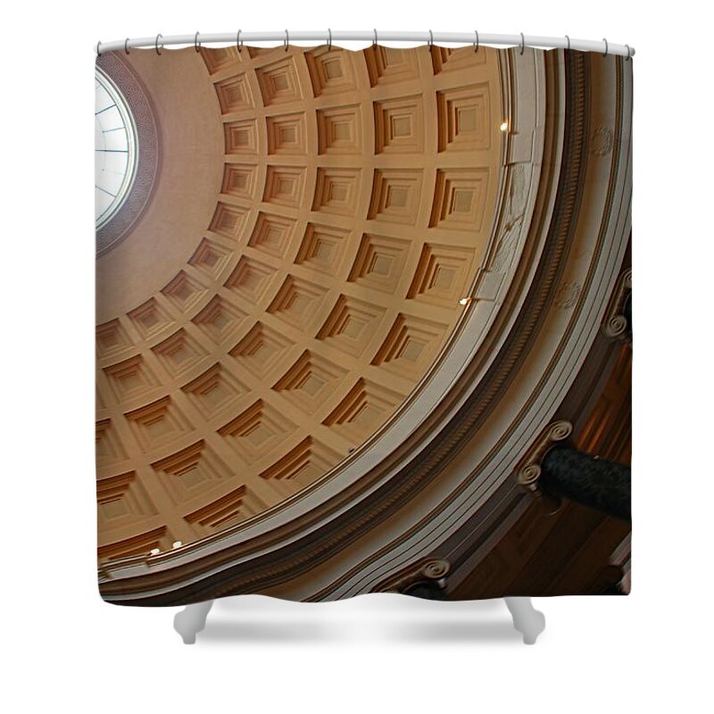 Washington Shower Curtain featuring the photograph National Gallery of Art Dome by Kenny Glover