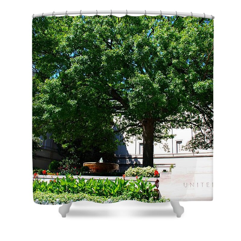 Washington Shower Curtain featuring the photograph National Gallery of Art by Kenny Glover
