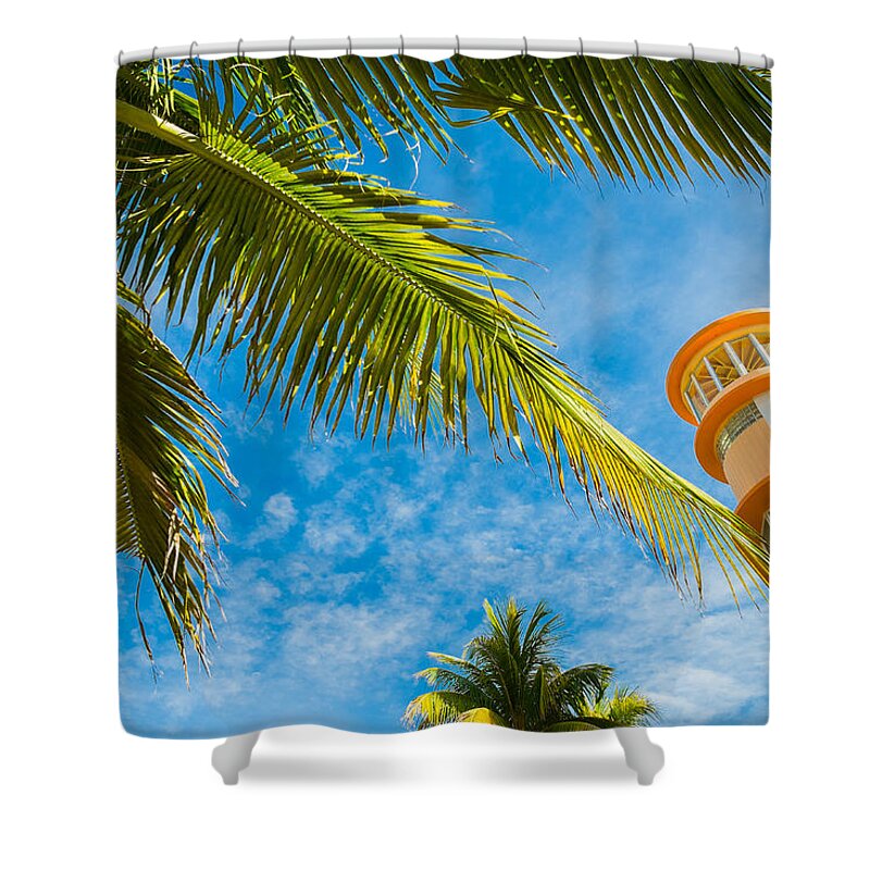 Architecture Shower Curtain featuring the photograph Ocean Drive by Raul Rodriguez