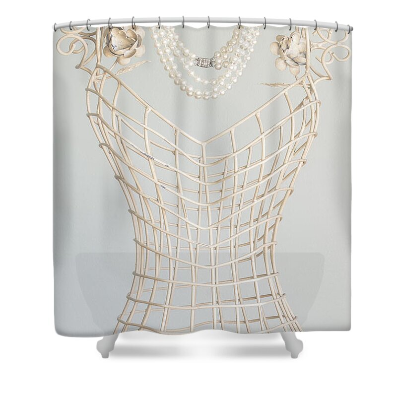 Antique Shower Curtain featuring the photograph Pearls #1 by Margie Hurwich
