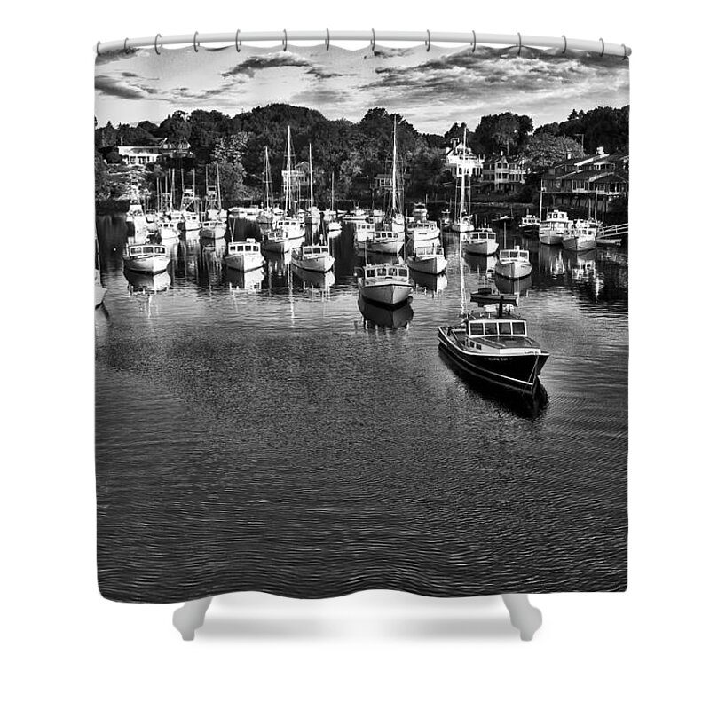 Boat Shower Curtain featuring the photograph Perkins Cove - Maine by Steven Ralser