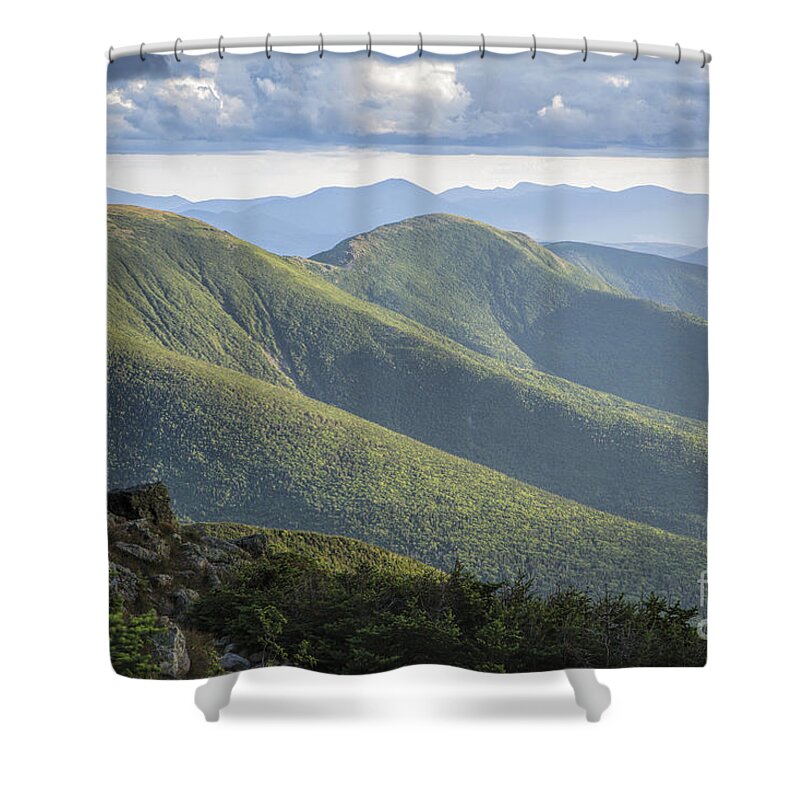 Black Spruce - Balsam Fir Krummholz Shower Curtain featuring the photograph Presidential Range - White Mountains New Hampshire #1 by Erin Paul Donovan