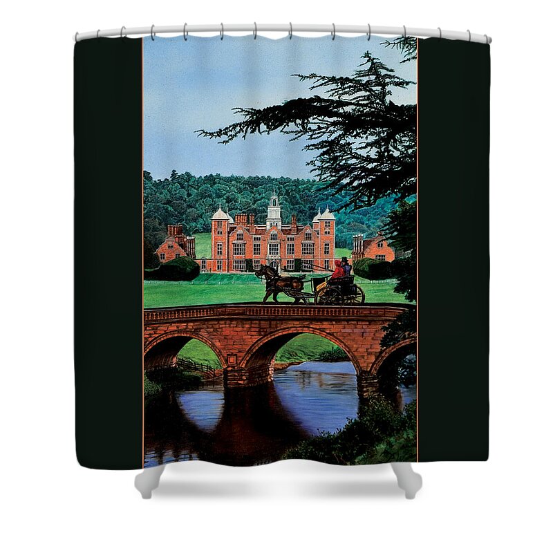 Romance Shower Curtain featuring the painting Pride and Prejudice by Patrick Whelan